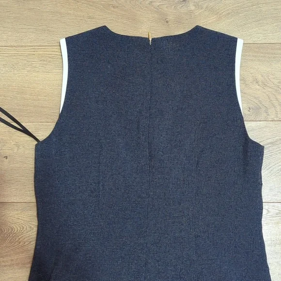 Karl Lagerfeld Paris Two-Tone Pocket Dress In Navy Size 10 - Picture 5 of 10